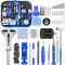 STARTOGOO Uhrmacherwerkzeug Set, Uhrenwerkzeug mit Batteriewechsel, uhrenarmband Werkzeug, Uhrenöffner, Lupe, Federstegwerkzeug und Schraubendreher