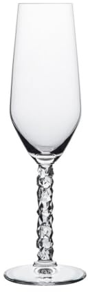 Orrefors Carat - Juego de 2 Copas de Vino, Copas Cava, Cristal de ChampánFlauta de 8 onzas