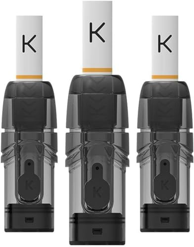 KIWI 1, Ricambi 3 Pod per Sigaretta elettronica Ufficiale KIWI 1, no E-liquid (Soft Black)
