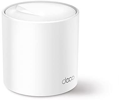 TP-Link Deco WiFi 6 Mesh AX 5400Mbps Deco X60(1-Pack) V3.2, Système WiFi 6 pour Toute la Maison, Couverture de 270㎡, Installation Facile, Contrôle Parental, Compatible avec Toutes Les Box Fibre