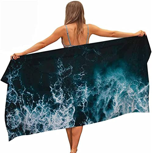 ESAAH Mikrofaser Badetuch Strandtuch Sporthandtuch Schnelltrocknend Ultraleicht Handtuchunterlage ReisenBergsteigen Fitness Sauna Für (A2,70x140cm)