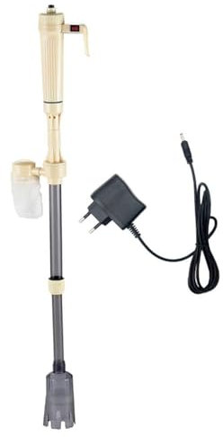 PJDDP Limpiador eléctrico de Grava para Acuario, sifón para pecera, Herramienta de Cambio de Agua, Filtro de Lavado de Grava y Arena, Herramienta limpiadora para pecera de Acuario