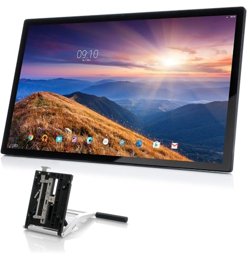 XORO 32-tums surfplatta MegaPAD 3204 V7 med LCD FHD Multitouch IPS-skärm, Android 13, 64-bitars SixCore CPU 1,8 GHz, 4 GB RAM, 64 GB blixt, WLAN ax, Bluetooth 5.0, Gigabit LAN, kortläsare, USB-C,