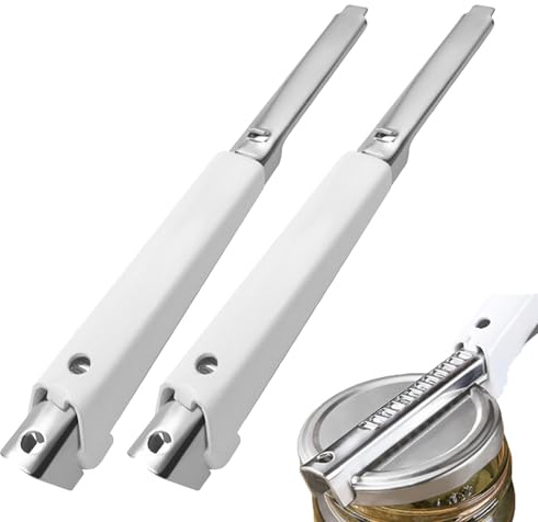 Jar Openers for Arthritis Hands, 2 Pcs White Jar Opener, Sturdy and Durable Arthritis Jar Opener. Bottle Effortless Arthritis Jar Opener for Opening Canned Bottles and Canned Fruits