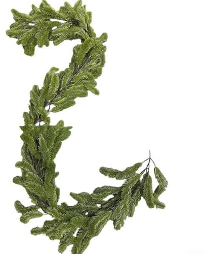 Dekorative künstliche Girlande aus Kiefernholz für Weihnachten, Hochzeiten und Partys