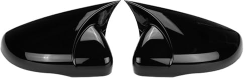 Auto Spiegelkappen Für VW Für Golf 6 MK6 Für GTI Für GTD 2009-2013 Auto Seite Flügel Spiegel Abdeckung Rückspiegel Kappe Fall Abdeckungen Seitenspiegel(Gloss Black-Add on)