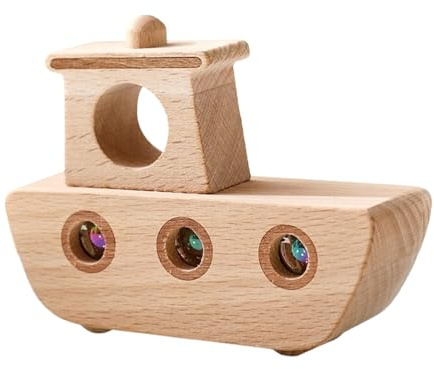 Voiture en Bois pour Tout-Petits - Jouet interactif pour Pousser la Voiture avec Boule roulante | Look Charmant activités d'apprentissage pour Jouets de motricité Fine, décoration