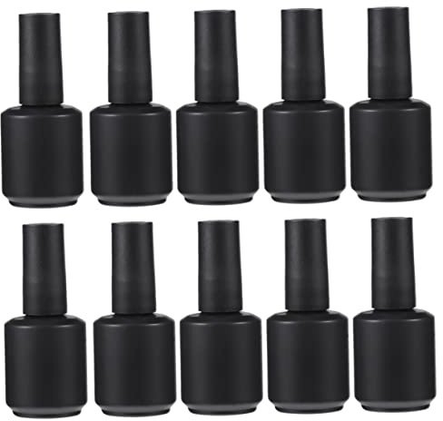 Hemobllo 12pièces Flacon Vide Pour Vernis à Ongles Verre Brosse à Cheveux Et Flacon De Rangement Pour Déplacement