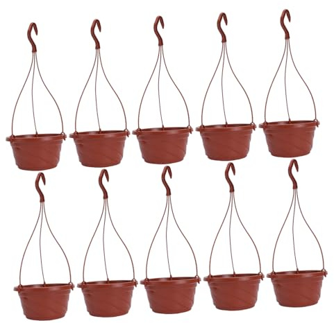 FONDOTIN 10sets Da Sospeso Per Balcone Per Piante in Plastica Resistente Per Terrazze e
