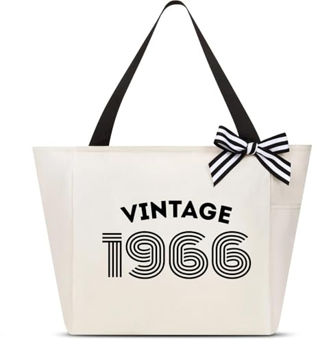 Vavabox Geburtstagsgeschenke 16-60 Jahre | Vintage Schultertasche mit Jahrgang, Geburtstagsgeschenk für Frau Mutter Oma Freundin, Handtasche Damen