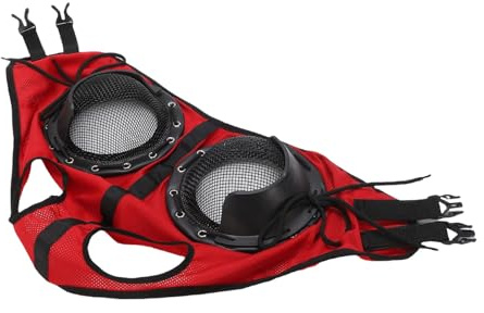 Haofy Justerbar Hästflugmask, Lätt Andningsdesign, Multiskydd, Mjuka Kanter, för Racing och Träning