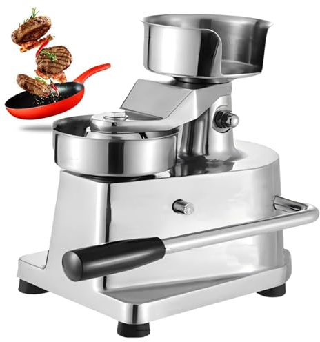 ExoticaBlend Pressa per Hamburger Professionale, Pressa per Hamburger di Manzo, Pressa per Hamburger Professionale in Acciaio Inox, Macchina per la Formatura della Carne 13cm