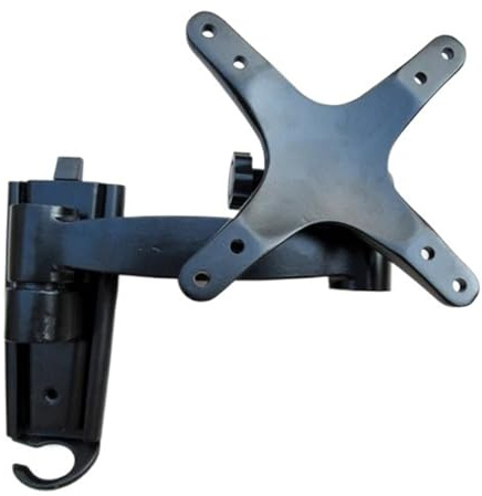 Soporte giratorio inclinable para TV – Aluminio para televisores de 10 a 32 pulgadas, rotación de 360°, diseño de ahorro de espacio montado en la pared, compatible con televisores LED