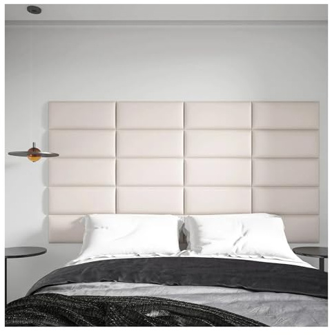 Anti Collision Wall Padding 3D 6PCS Peel and Stick Headboard for Twin,Full and Queen in Light Pink,Sized 25 x 60cm, 3D Upholstered Wall Panels(Pink)