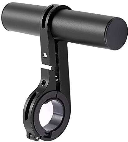 Mesee Fahrrad Lenker Extender, Lenkerverlängerung Fahrrad, Aluminiumlegierung FahrradZubehör Halterung zum Halten von Fahrradleuchten,Tachometer oder Halter für Telefonhalterungen - Schwarz