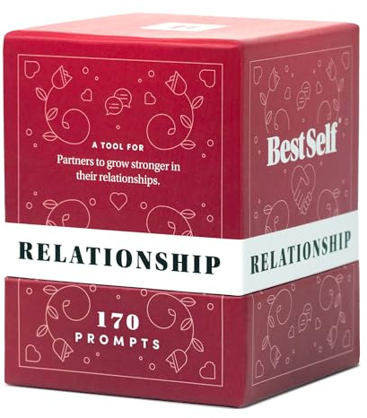 BestSelf Relationship Deck - 150 Conversation Starters for Couples - Perfect Couples Card Games for Adults, Romantic Gifts