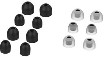 7 Paar Ersatz Ohrstöpsel für Sony WF-1000XM3 / WF-1000XM4 / WF-1000XM5, 4 Größen Silikon Ohrstöpsel In-Ear Kopfhörer (Schwarz)