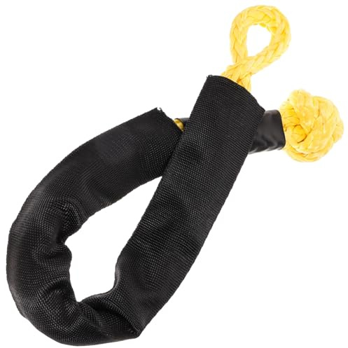 CLISPEED Corde de Remorquage Synthétique Flexible avec Manille Souple Haute Résistance pour Récupération et Réparation Automobile Outil de Remorquage et Sécurisé Couleur Couleur Aléatoire