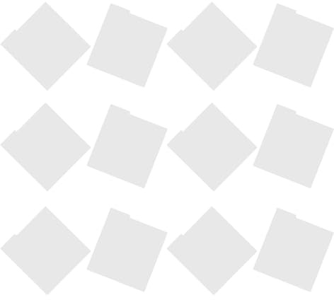 GALPADA Séparateurs de Disques Vinyle Lot de 12 en Plastique Blanc pour Organisation D’Albums sur Étagères et Protection Déformation