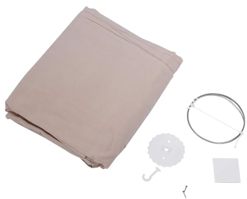 Zerodis Cúpula Redonda para Cama de Pesebre Mosquitera Colgante Decoración Infantil Hogar Caqui