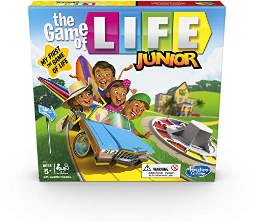 Hasbro Gaming The Game of Life Junior, Party Games for 2-4 Players, for 5+ Year Old Kids, Adults and Family