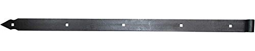 Ladenband Set mit Kloben 1500 x 60 x Ø20 Schwarz Ladenbänder Torband Türband Türbänder
