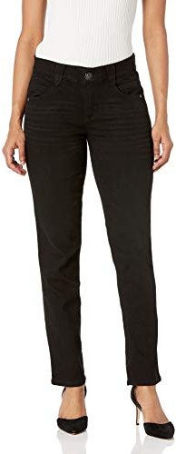 Democracy Women's Petite Ab Solution Straight Leg Jean
