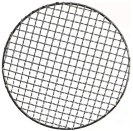 1Pcs Modern 16 Round Barbecue Net Recyclable High Wear Resistance Anti-Rust, Multi-Purpose Stainless Steel Cross Wire Round Steaming Cooling Barbecue Racks/Carbon Baking Net/Grills