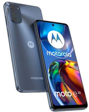 Motorola Moto E32 4G (Slate Grey) 64GB + 4GB RAM Factory Unlocked Smartphone (Renewed)