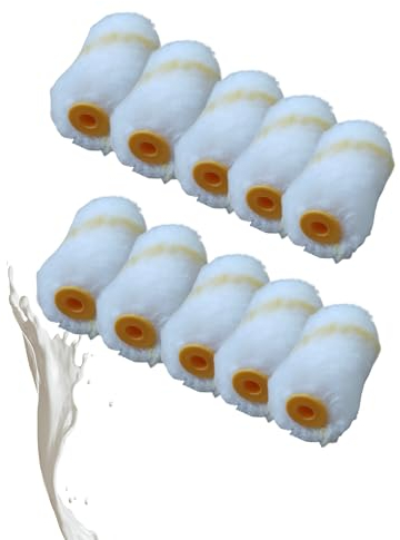 10 x 5 cm Profesius Rulli di ricambio per radiatori, rulli per filo d'oro, rulli per pittura e vernici, per una verniciatura efficiente e un'applicazione ottimale del colore