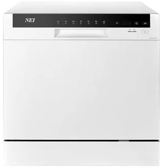 Lavavajillas compacto NEI NDW8S-3802FW, clase F, 8 juegos, 7 programas, 55 cm, blanco