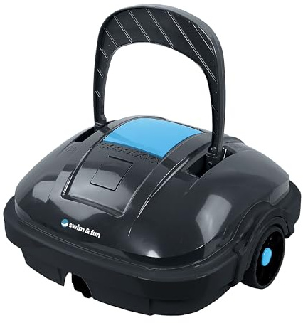 Swim & Fun - Robot per Piscina Marino: Pulizia Senza Sforzo della Piscina con Design Intelligente. Sistema di filtraggio rapido e Facile da Usare. Scopri la Piscina limpida premendo Un Pulsante!