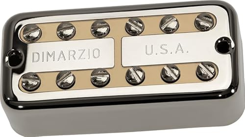 DiMarzio DP 294FNCR PAF'Tron Bridge Filtertron Humbucker, E-Gitarren Tonabnehmer, Nickel/Crème
