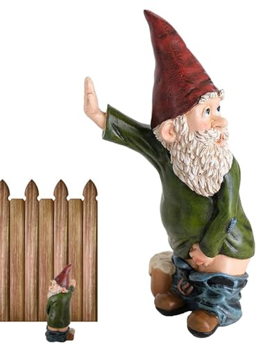 Statua bonsai da giardino | Decorazione da giardino per esterni | Decorazione da giardino nano per esterni | Statua resistente all'acqua in resina sintetica per nano | Figure nane portatili