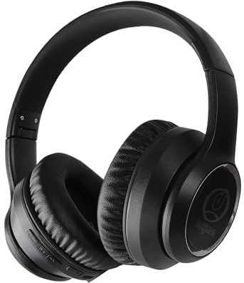 DAILJMON Noise Cancelling Headphones Wireless Bluethooth V5.3,Foldable over ear headphones with Dual 40MM Big Spearker HiFi Stereo Sound Deep Bass,60H Playtime Wireless Headset for PC Cellphone(Black)