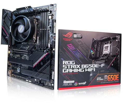ADMI CPU Motherboard Bundle: AMD Ryzen 5 7500F 5GHz (Stock Cooler) • ASUS ROG Strix B650E-F Gaming WiFi Motherboard • No RAM