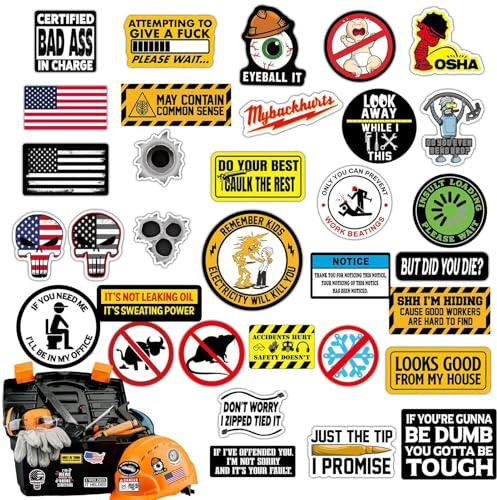 qixeuoa Schutzhelm Aufkleber | Lustige Aufkleber Für Arbeiter | Hard Hat Stickers Pack Dirty | Blaue Kragen Sticker Set Für Laptop Für Erwachsene Mechaniker Militär Schweißer