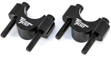 Motorcycle Handlebar Rise For Tenere 700 Tenere700 XT700Z XTZ 700 2019-adjustable Riser Height Clamp Stub Fitting. Riser Extension Adjuster(BLACK)