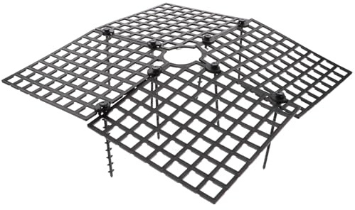 Gadpiparty 3 Piezas Rejilla Protectora para Macetas de Plantas Cortable y Resistente para Evitar Excavación de Gatos y Protección de Suelo Tiestos de Interior