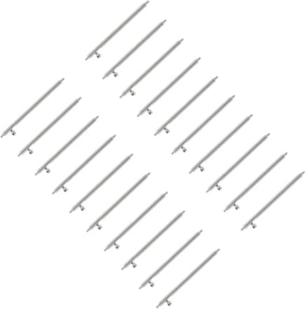 OZLIYY 20 pasadores de Acero Inoxidable for Correas Reloj, Herramientas reparación y conexión con Extractor Varilla Resorte Doble Brida