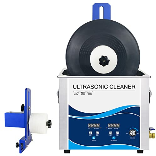Ultraschall-Schallplattenreiniger mit einstellbarer Leistung, Heizsystem für Tiefenreinigung und Entgasungsfunktion für Vinyl-Schallplatten