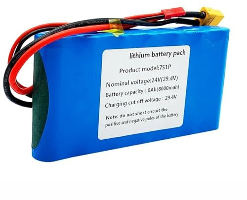 24V 8AH Lithium-Akkus Für Hoverboards 7S1P Eingebauter BMS Wasserdichter PVC-Akku Für 50W-150W Motor Eingebaute Akkus Geeignet Für Rollstühle Und Spielzeugautos XT30+JST