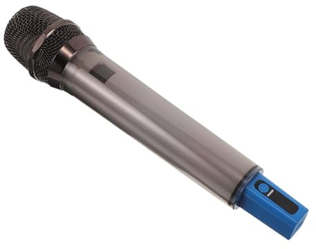 minkissy Wireless Singing Microphone Portable Fake Microphone Prop for Boys and Girls for Home Party