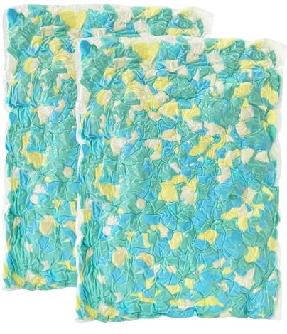 Welacer Sitzsack Füllung 4,5kg, Memory-Schaumstoff Nachfüllung | Weiche Schaumstoff-Flocken für Hundebetten, Kissen, Kuscheltiere und DIY-Projekte, mehrfarbig mit hohem Komfort