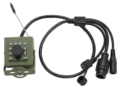 MAJONMMERD Caméra de sécurité à Projecteur Infrarouge, Caméra IP WiFi à Nocturne à 10 LED Intérieure avec Détection de Mouvement de Mémoire de 128 Go pour (Capteur CMOS IMX335 5MP)