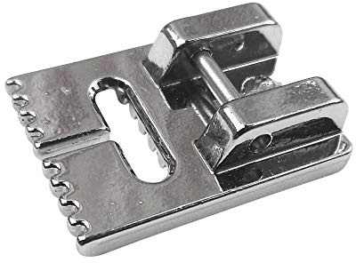 sewingfootdirekt Biesenfuß (9-Rillen) Nähfuß für Carina, Lidl, Aldi, FIF, TCM, AEG, Privileg, Janome, Veritas, Toyota, Quasatron, Amysa, Singer und W 6 Nähmaschine