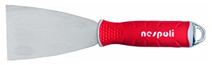 Nespoli Espátula estuco inoxidable mango goma 30 mm