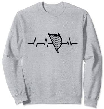 Harfe Herzschlag für Harfe Sweatshirt