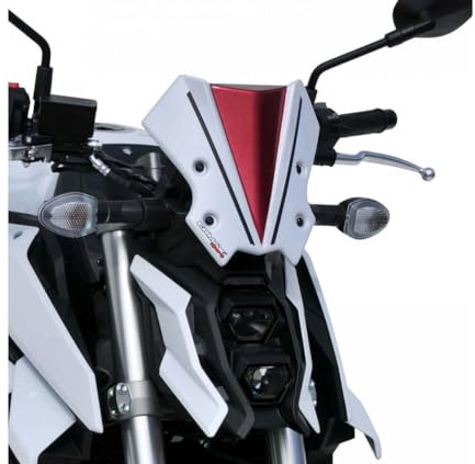 Ermax Compatible avec/Remplacement pour GSX-S 950 1000 GSXS -2022 - TETE FOURCHE BULLE SAUTE VENT BLANC ROUGE NOIR / 1504Y88