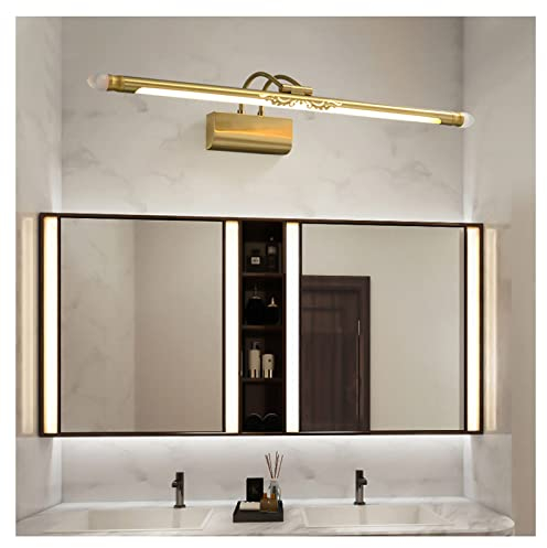 MERTNK Badezimmer Spiegel Lampen Kupfer Acryl Luxus 41/56/71 cm Spiegel Frontleuchte Einfache Moderne Villa Wandbild Korridor Home Wasserdichte Led Schminkspiegel Schrank Lampen/41Cm